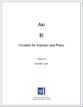 Aki - Vocalise for Soprano and Piano Vocal Solo & Collections sheet music cover